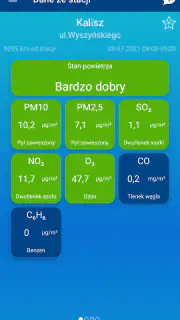 Jakość powietrza w Polsce screenshot 1