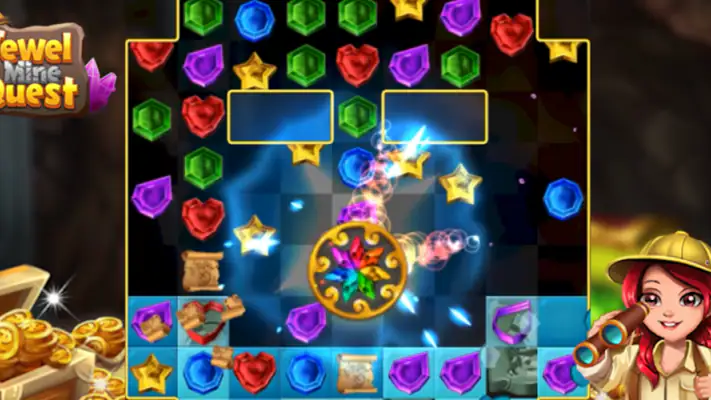Jewel Mine Quest: Match-3 screenshot 1