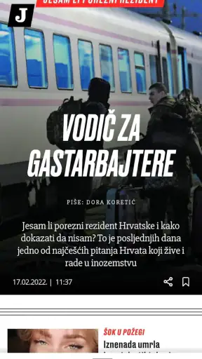 Jutarnji list screenshot 1