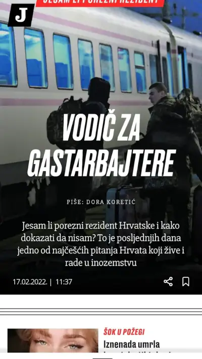 Jutarnji list screenshot 1
