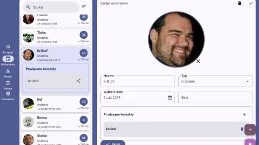 Kalendarz: Imieniny i Wydarzeń screenshot