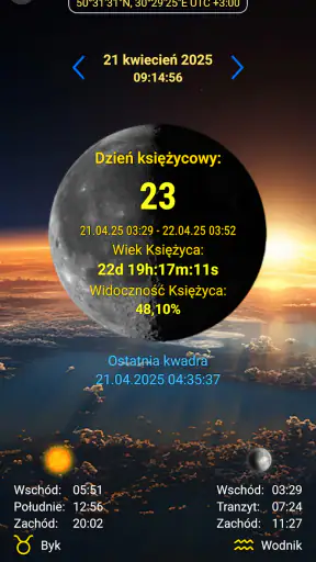 Kalendarz księżycowy screenshot 1