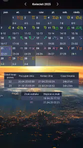 Kalendarz księżycowy screenshot