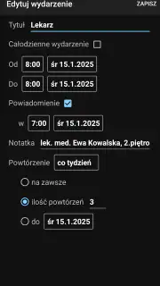 Kalendarz PL screenshot 3