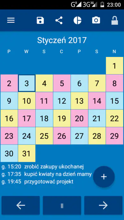 Kalendarz zmianowy screenshot 1