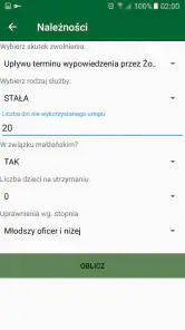 Kalkulator Mundurowy screenshot