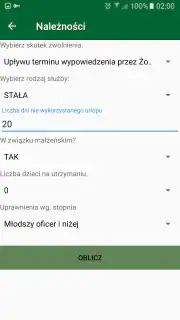 Kalkulator Mundurowy screenshot 4