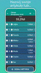 Kalkulator zakupów screenshot