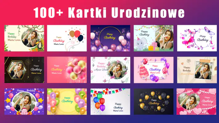 Karta zaproszenie na urodziny screenshot 1