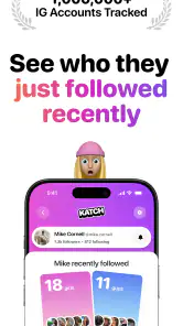 Katch: Recent Follow Tracker screenshot