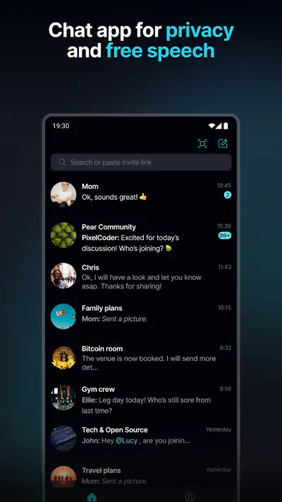 Keet - Private Encrypted Chat screenshot 1