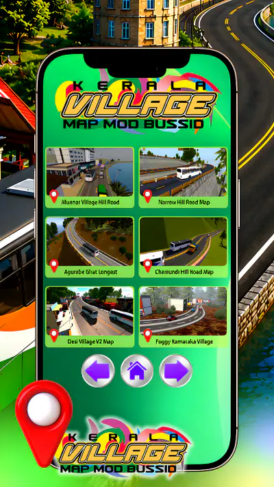 Kerala Village Map Mod Bussid screenshot 1