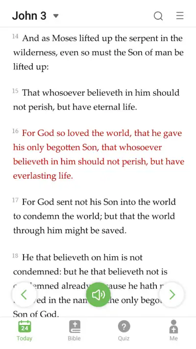 King James Bible - Verse+Audio screenshot 1