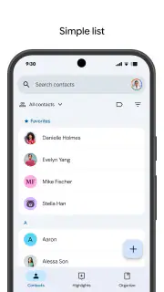 Kontakty screenshot 2