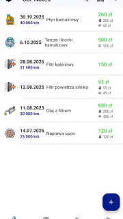 Książka serwisowa samochodu screenshot 1