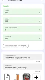 Książka serwisowa samochodu screenshot 5