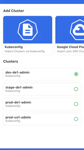 kubenav - Kubernetes Dashboard screenshot 1