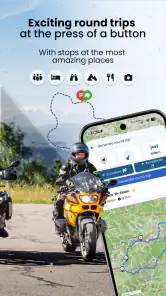 Kurviger Motorcycle Navigation screenshot