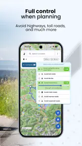 Kurviger Motorcycle Navigation screenshot