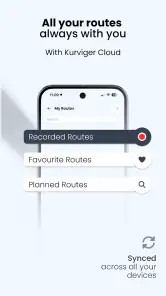 Kurviger Motorcycle Navigation screenshot