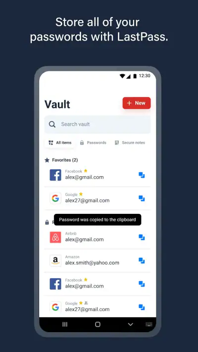 LastPass Password Manager screenshot 1