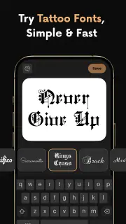 lettering Tattoo - Font Design screenshot 3