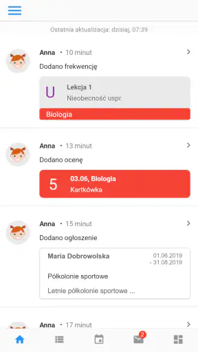 Librus screenshot 1