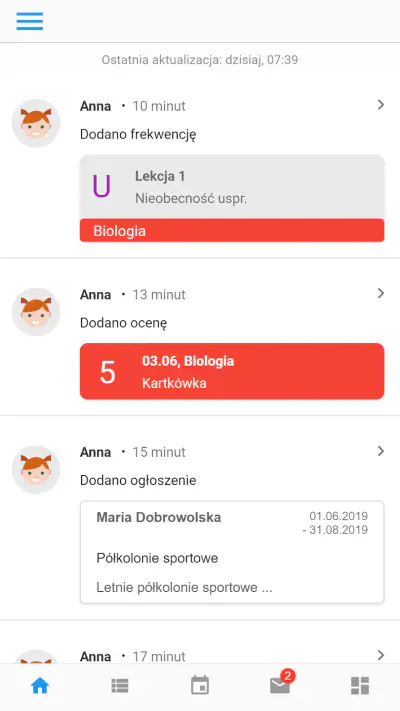 Librus screenshot 1