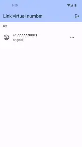 Link Virtual Number screenshot