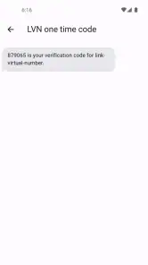 Link Virtual Number screenshot
