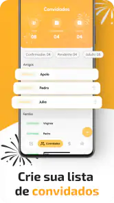 Lista de Convidados e Festas screenshot