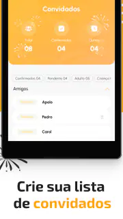 Lista de Convidados e Festas screenshot 8