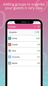 Lista gości weselnych. ŚrGość screenshot