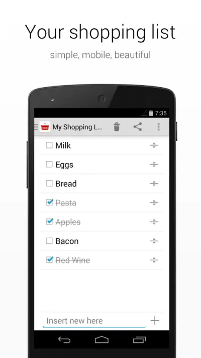 Lista zakupów screenshot 1