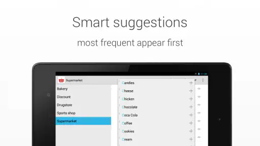 Lista zakupów screenshot