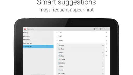Lista zakupów screenshot