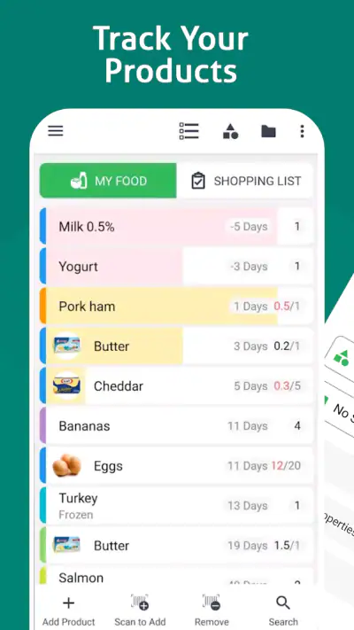 Lista żywności i zakupy screenshot 1