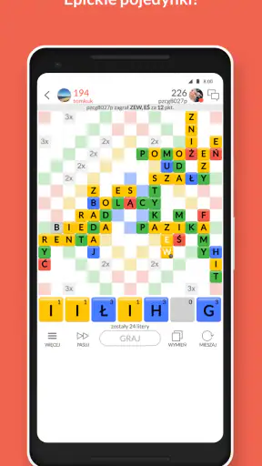 Literaki gra słowna po polsku screenshot 1