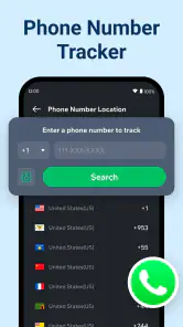Lokalizator telefonu screenshot