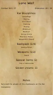 Lone Wolf Saga screenshot 4