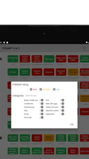 Low FODMAP diet A to Z foods screenshot 6