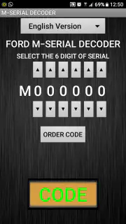 M-Serial Radio Code Decoder screenshot 1