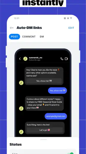Manychat screenshot 1
