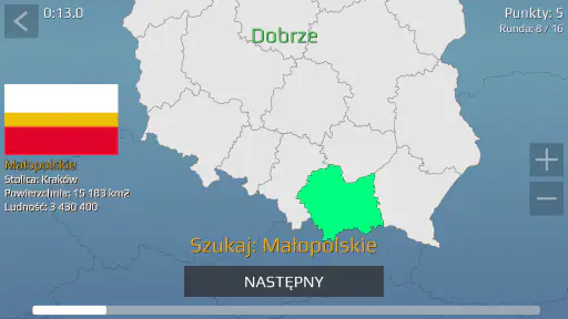 Mapa Polski Quiz screenshot 5