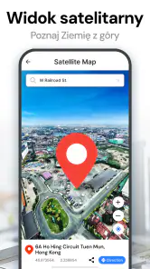 Mapa satelitarna GPS ziemia screenshot