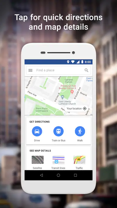 Mapy Google Go screenshot 1