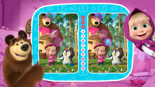 Masza i Niedźwiedź edukacyjny screenshot