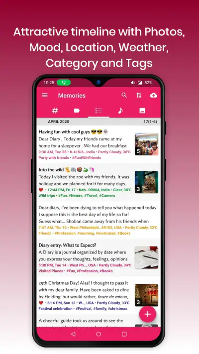 Memorize: Daily Diary Journal screenshot 1