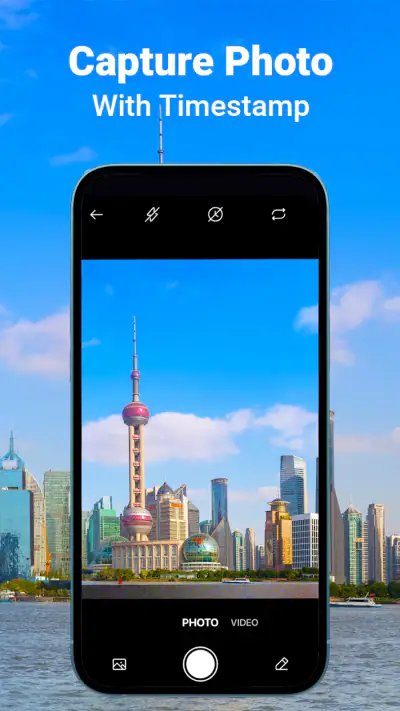 MeShot: GPS Camera & Geo Stamp screenshot 1
