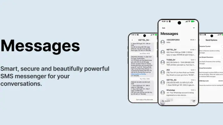 Messages - SMS/MMS OS26 screenshot 1